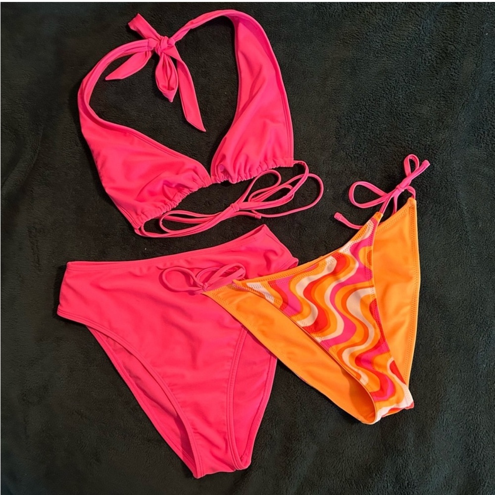 Target Brand Hot Pink Bikini + BONUS bottoms!
